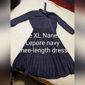 Navy Blue sparkly Holiday dress